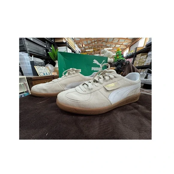 Puma Beige leather Sneakers size 13 - Picture 7 of 10
